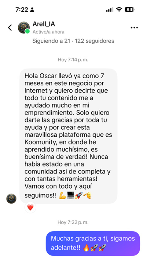 Testimonio de un miembro de Koomunity